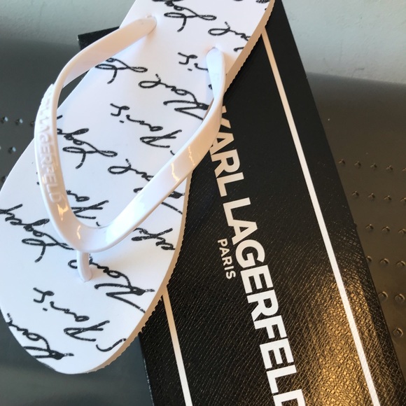 Karl Lagerfeld Shoes - Gorgeous, Karl Lagerfeld Paris flip flops ❤️